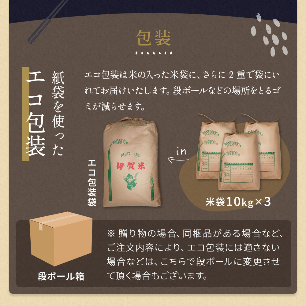令和5年産 三重県産ミルキークイーン 玄米30kg（10kg×3袋）選べる精米方法 送料無料