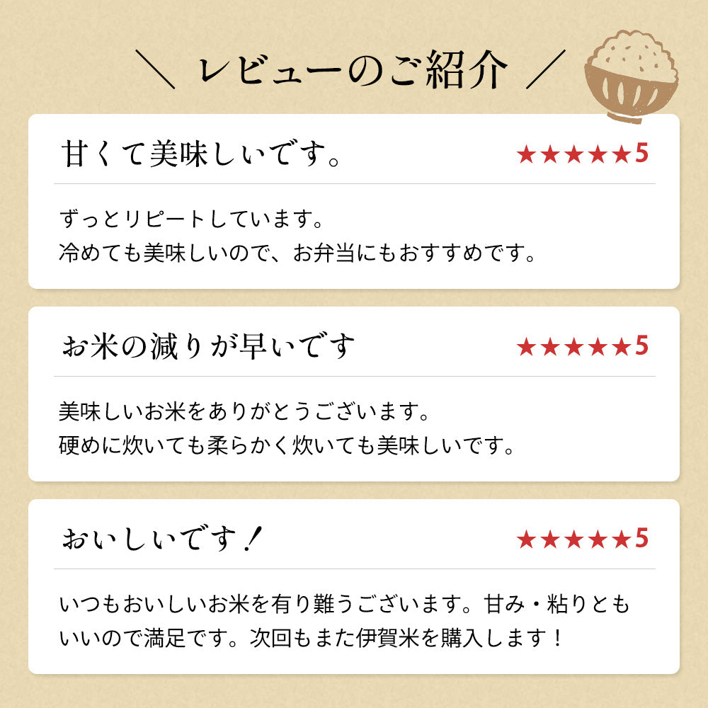 令和6年産 伊賀米コシヒカリ 玄米2kg 選べる精米方法 送料無料