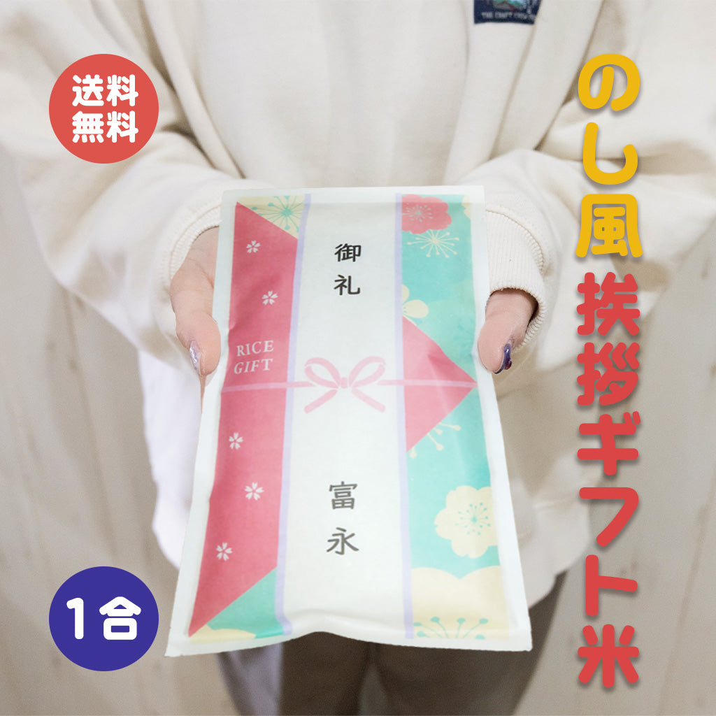 挨拶ギフト米 水引タイプ 1合（150g） のし風 お米のプレゼント【GR】
