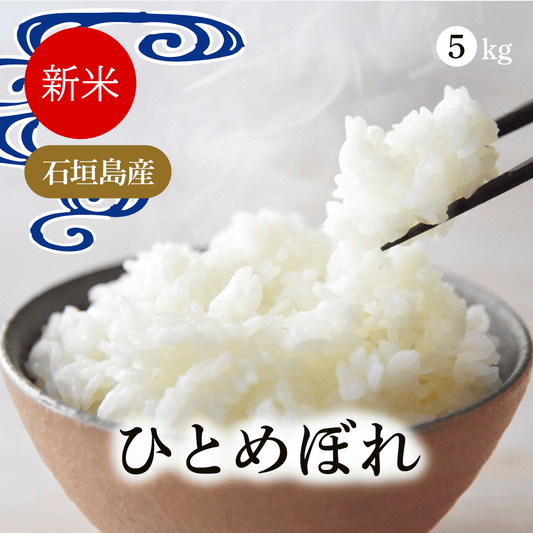 令和7年産新米 沖縄県石垣島産ひとめぼれ 玄米5kg  精米可能 白米 無洗米 送料無料