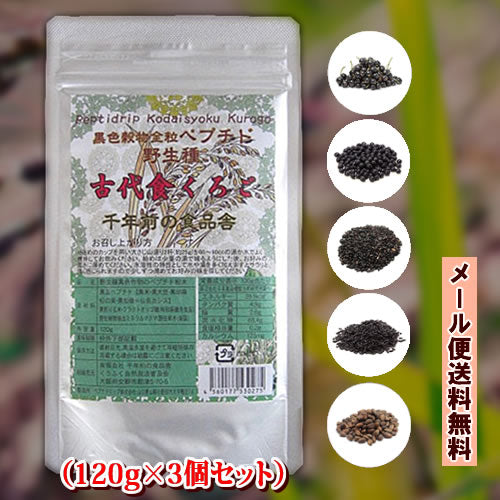 古代食くろご 千年前の食品舎 120g×3個セット